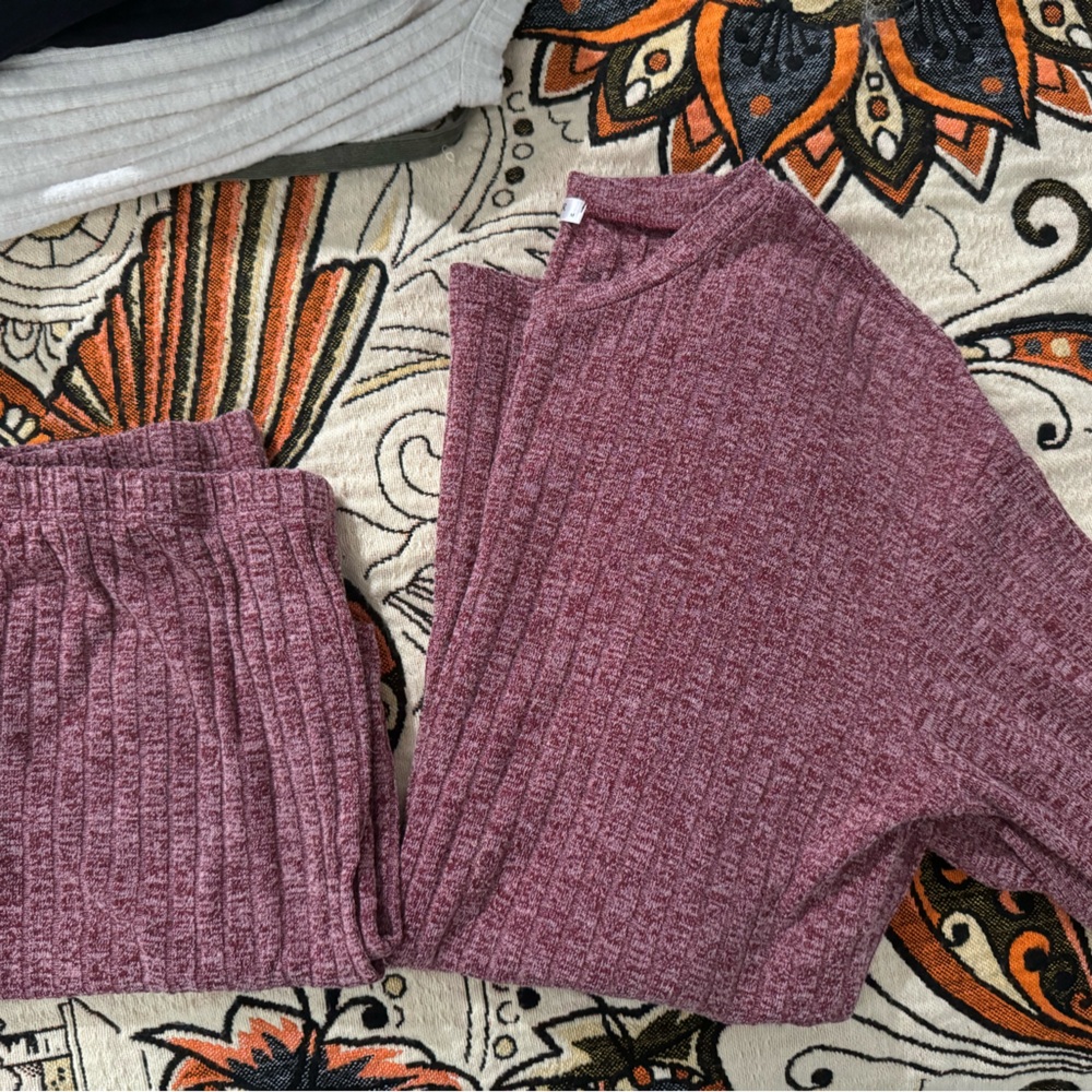 Maroon two piece set